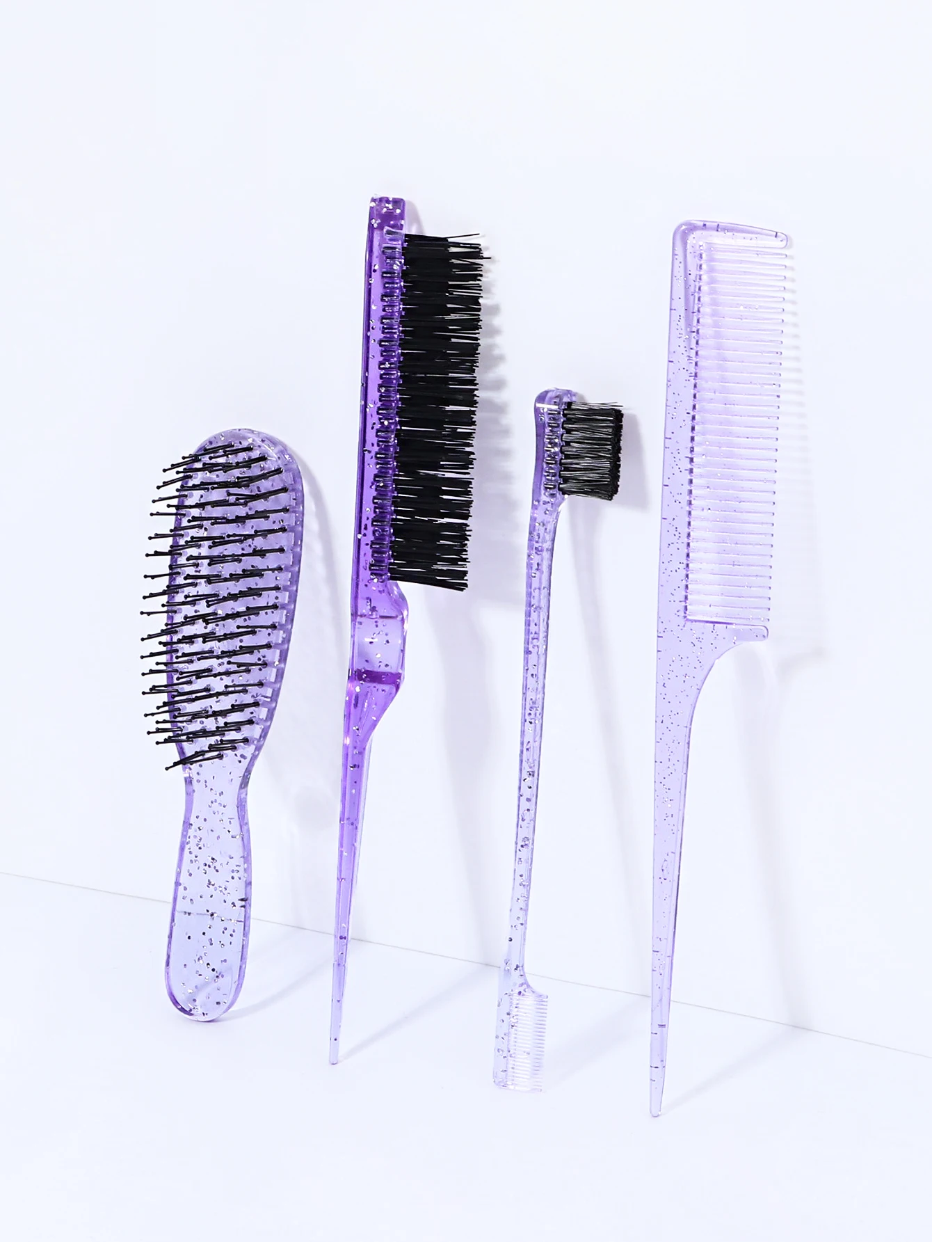 

Набор из 4 шт./компл., набор расчесок для волос, расческа для хвоста мыши, щетка для укладки волос, специально для париков из натуральных волос