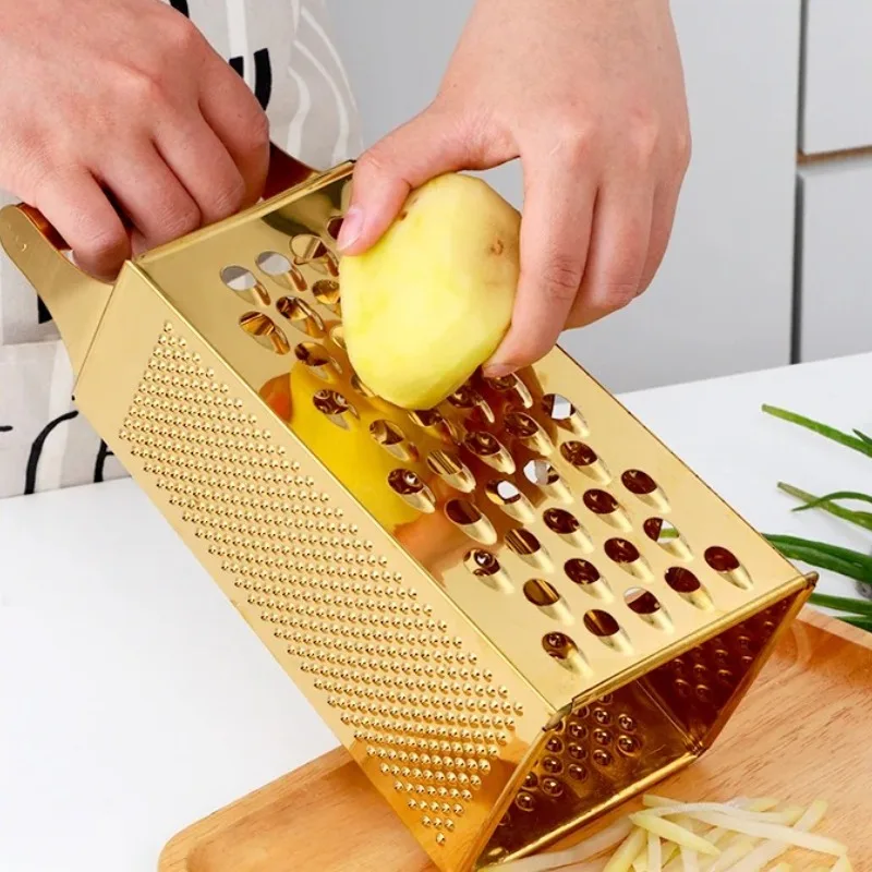 Stainless Steel Multi Functional Vegetable Cutters Grater For Carrots Potato Slicer Kitchen Tool Ginger Garlic Grinding Grater