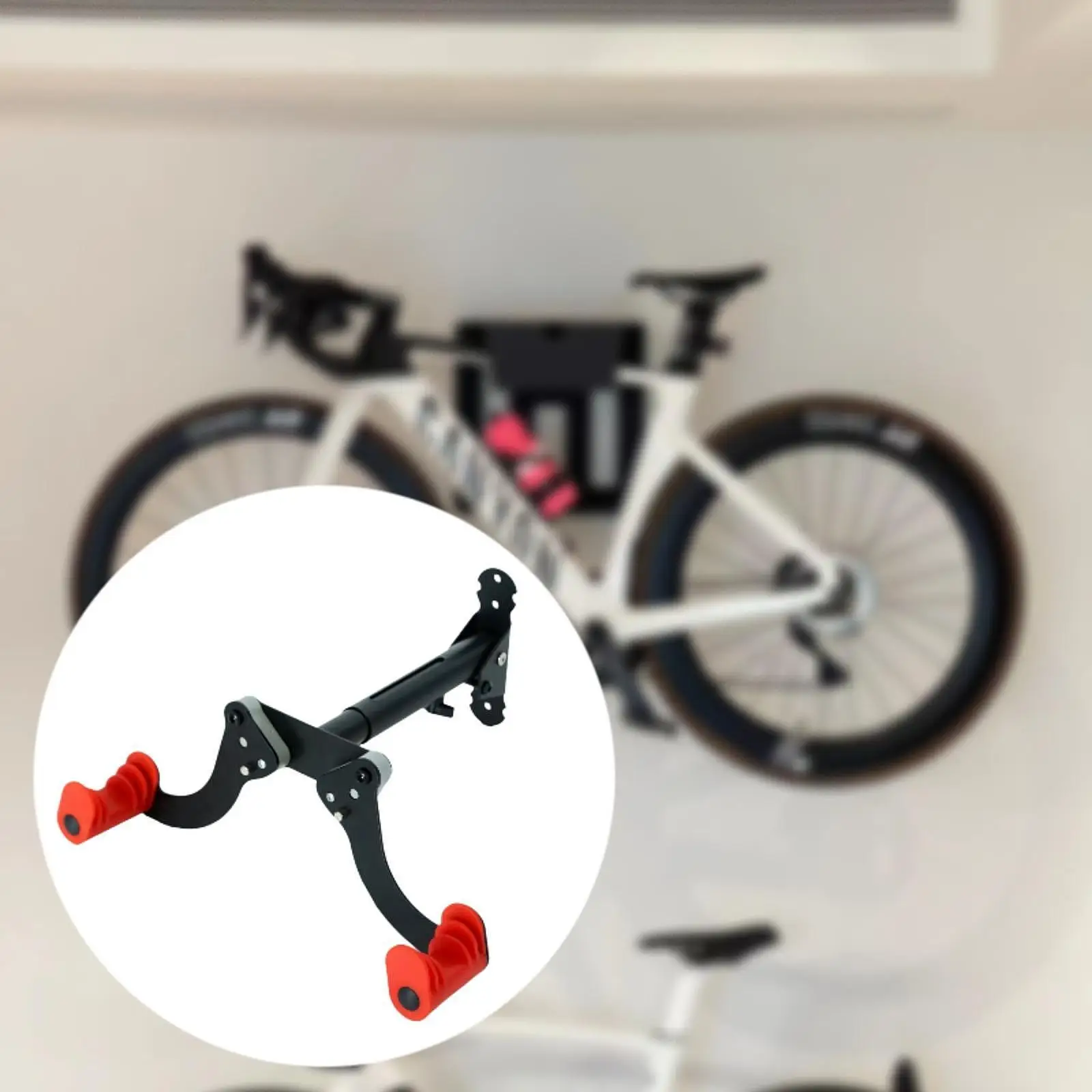 

Bike Rack Bike Wall Mount Garage Space Saving Bike Holder Adjustable Hanging Heavy Duty Bike Hanger Bicycle Storage Organizer
