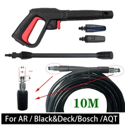 Car Washer Gun Extension Lance Wand For Bosch AR Blue Clean Black Decker Makita Michelin With Jet Spray And Turbo Nozzle