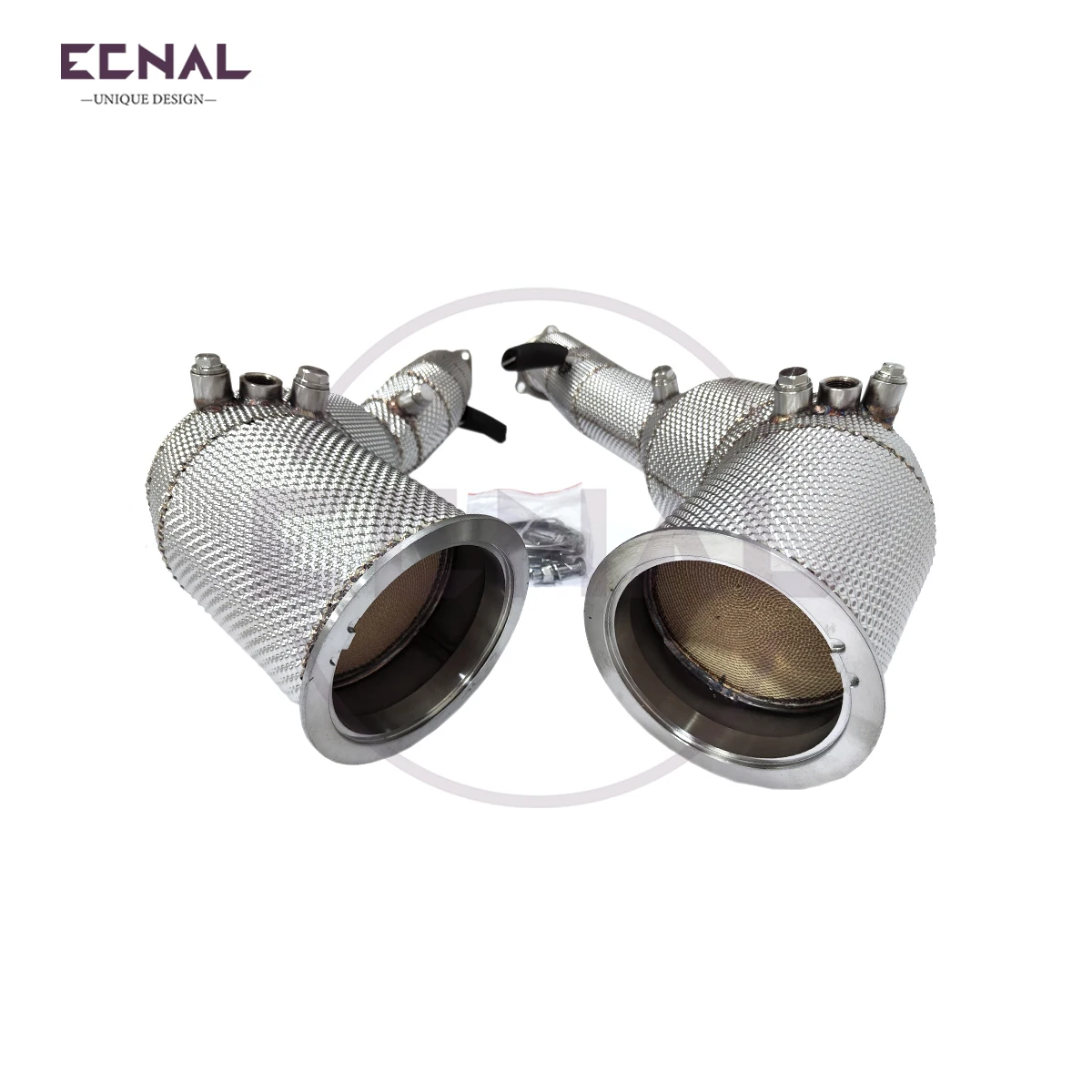 

Ecnal Exhaust Downpipe with Catalytic Converter High Quality SS304 Exhaust Pipe System for Audi S6 S7 C8 2.9T 2020+