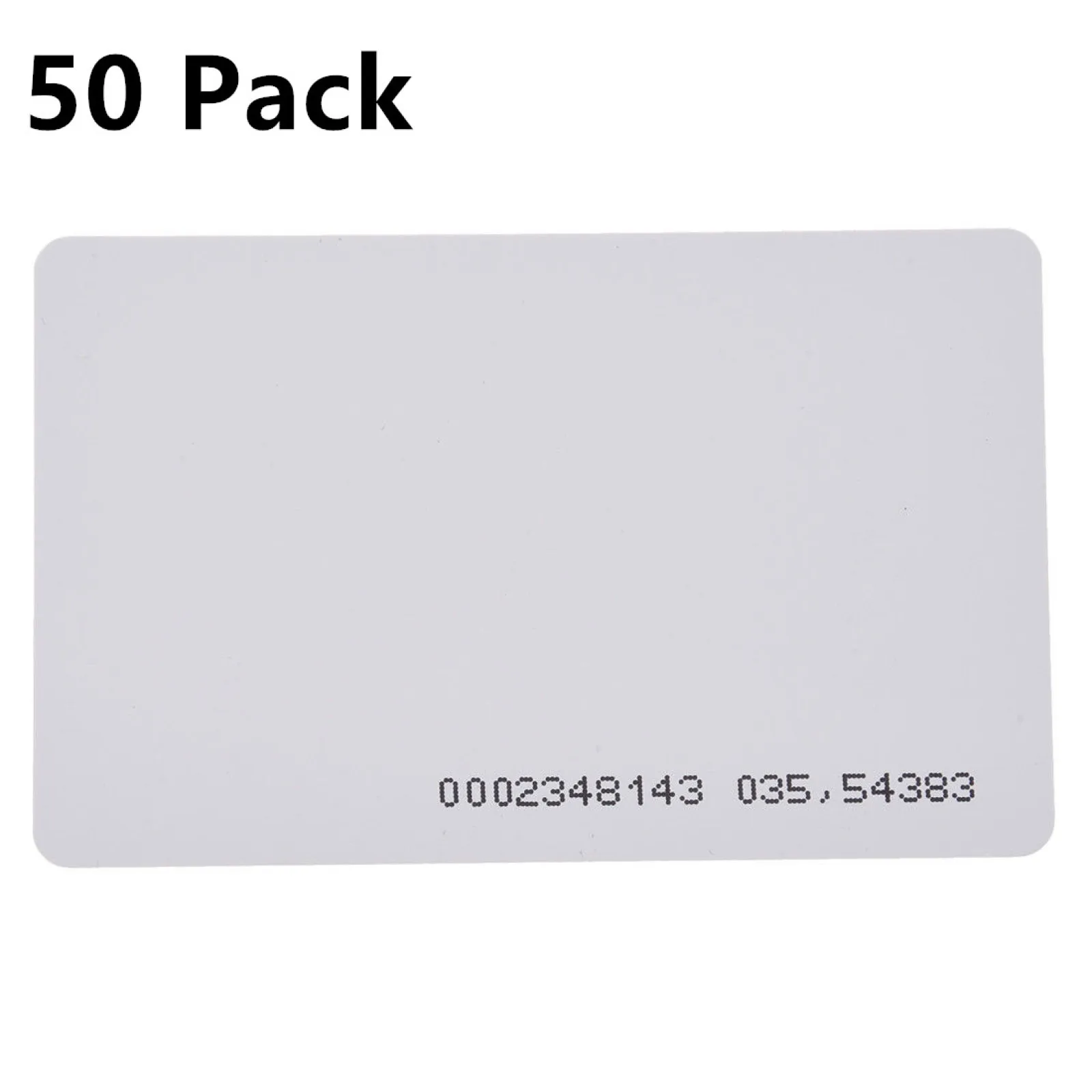 

50 шт., 125 кГц, бесконтактная RFID-карта доступа к входе, система контроля доступа для печати EM4100 TK4100, белые RFID-карты