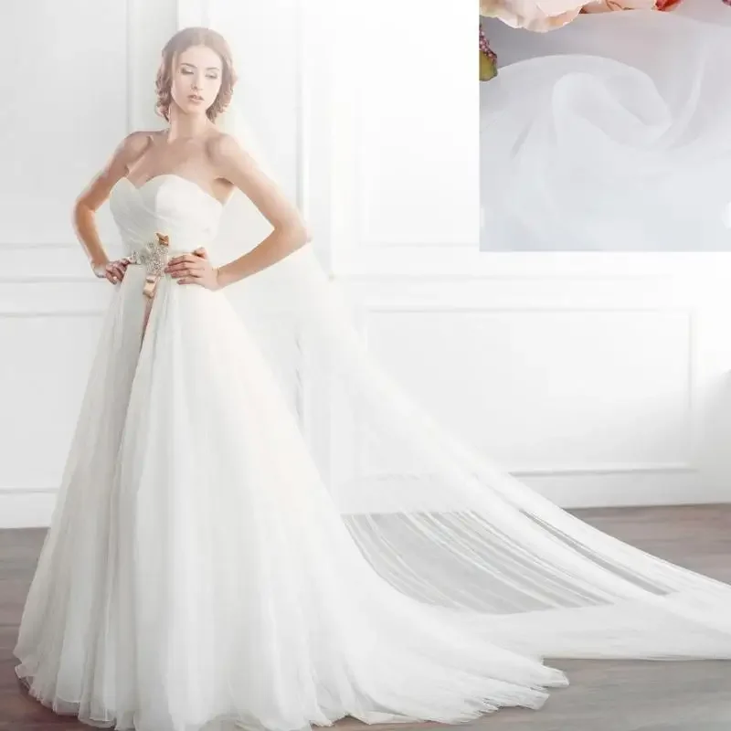 

Soft Organza Fabric 1.09x1.09Yards Organza Sheer Fabric Decorative Cloth for Wedding Dress Bows Making Home Decoration M4YD