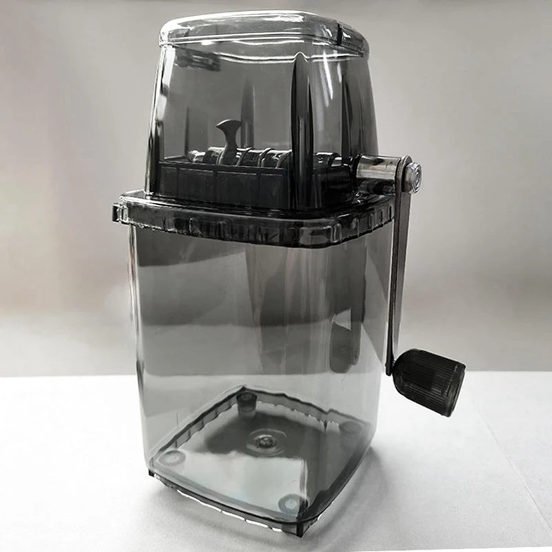 Household Manual Ice Crusher Transparent Multi-Purpose Hand Shaved Ice Machine, Shaved Ice Machine
