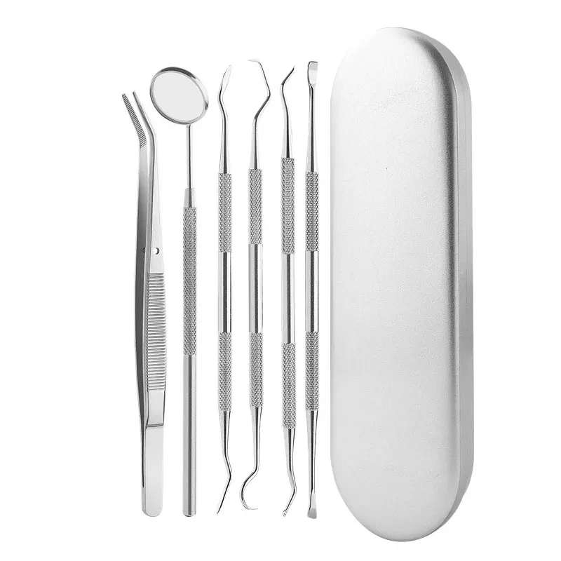 Dentistry Mirror Sickle Tartar Scaler Teeth Pick Spatula Kit Dental Laboratory Equipment Dentist Oral Care Tooth Cleaning Tools