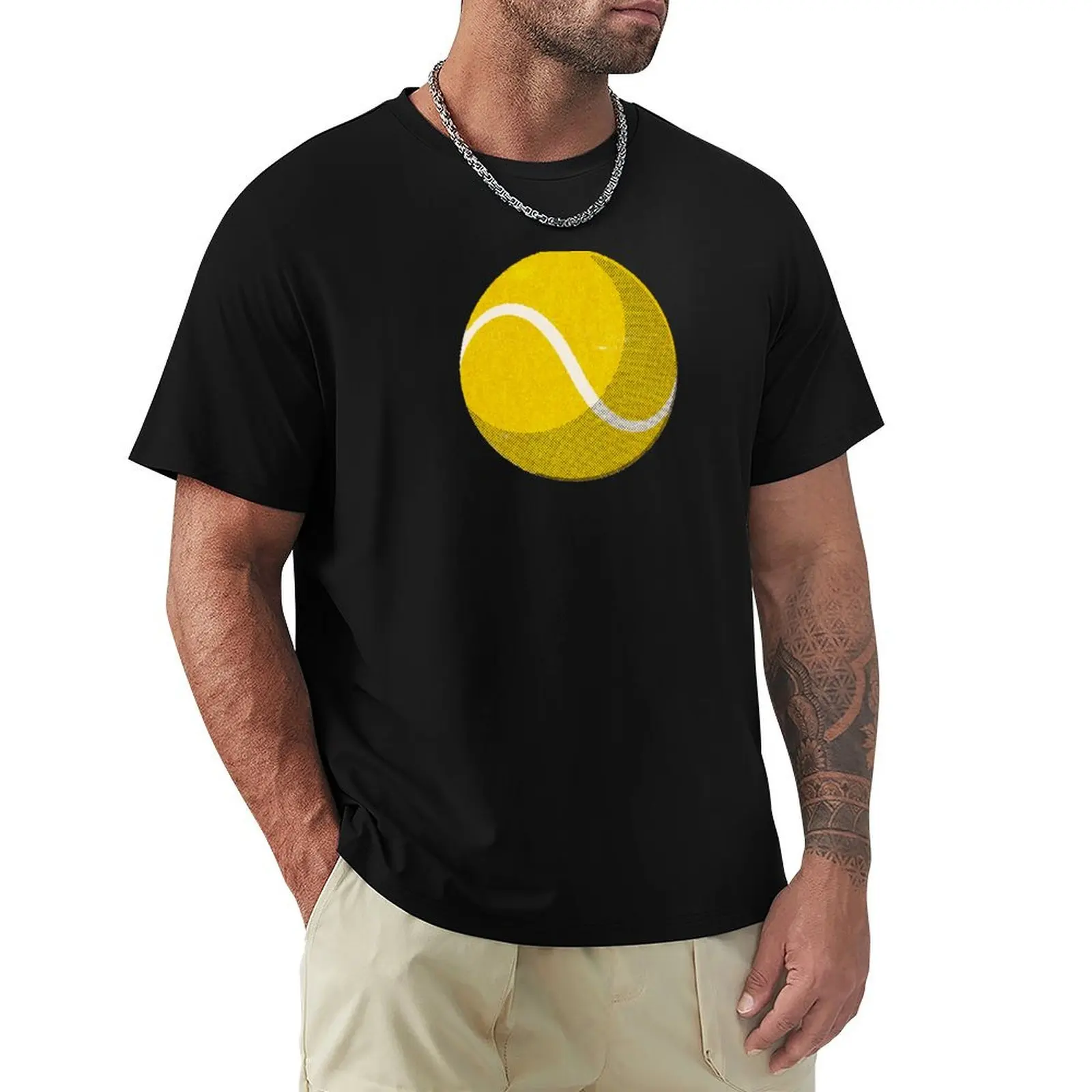 BALLS / Tennis (Grass Court) T-Shirt Anti-Fade Casual Tee Shirt