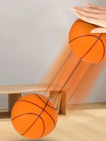 Silent Dribbling Basketball Indoor Foam Ball Size 3/5/7 High Bounce Noiseless Non-deforming For Indoor Training Basketball