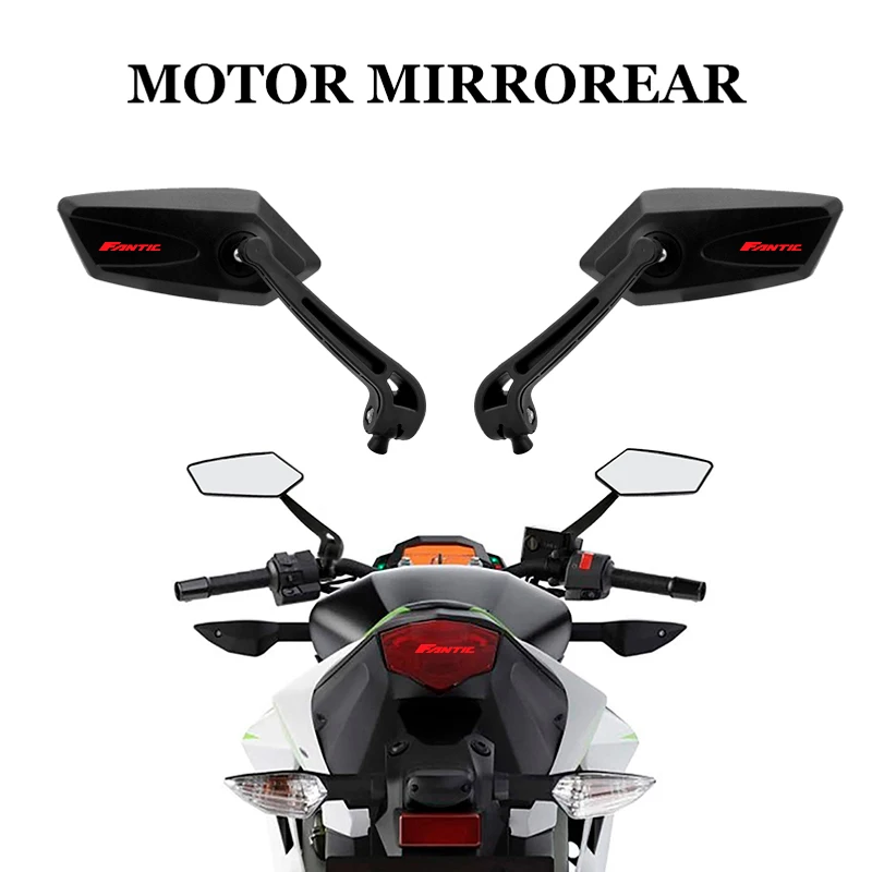 Adjustable Rotating Rearview Mirror For FANTIC CABALLERO TRACK125 500 SCRAMBLER XE125 XE5  Motorcycle Side Rear view Mirrors