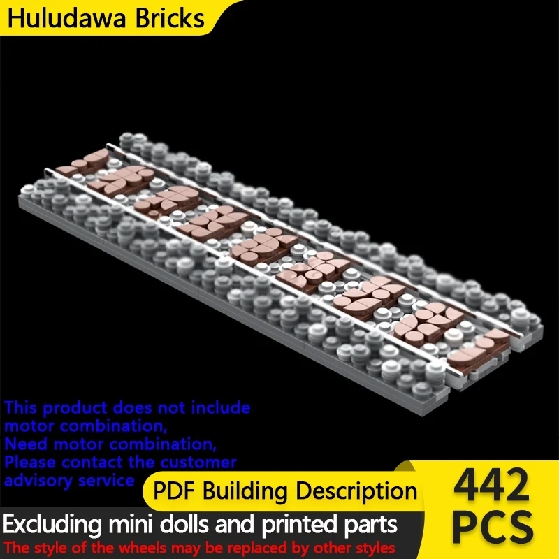 

City Street View Model MOC Building Bricks Train Display Track Modular Technology Children Holiday Gifts Assemble Toys Suit