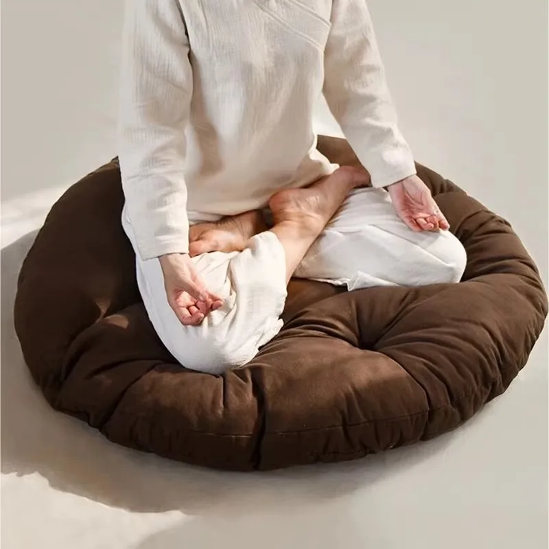 

Подушка для медитации Зазен, высокоэластичная хлопковая подушка для йоги для домашнего использования, круглая напольная подушка с поддержкой копчика