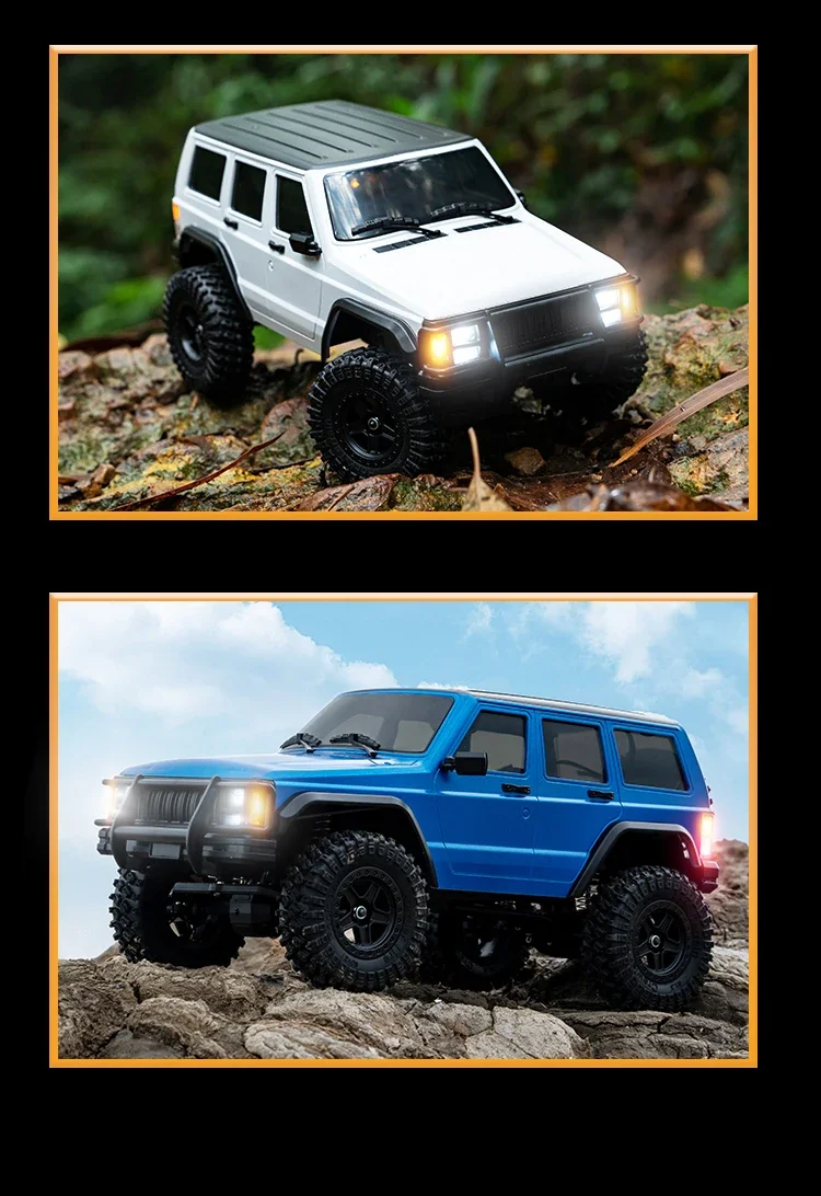 

1/18 RC Car 2.4G Remote Control Crawler 4WD Electric Climbing Off-Road Model Car Simulated Cherokee Climbing Vehicle Toy Gifts