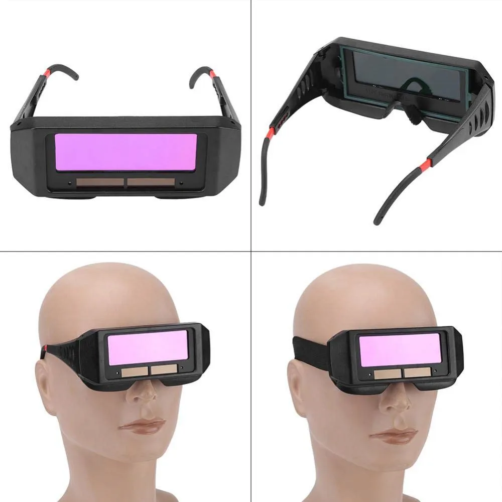 Automatic Dimming Welding Glasses Light Change Auto Darkening Anti- Eyes Shield Goggle for Welding Masks EyeGlasses Accessories