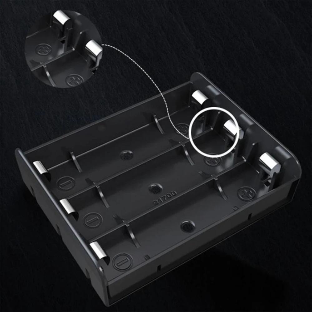 صندوق تخزين حامل بطارية مقاوم للحريق من ABS ، حافظات باور بانك ، حاوية بطاريات مزودة بشظية ، حامل بطارية 4X ، 1