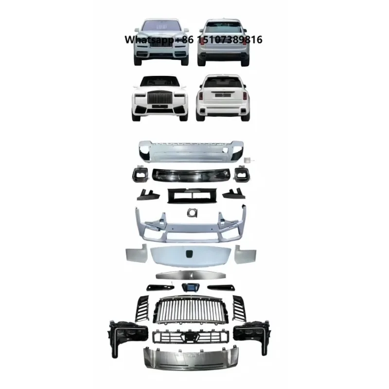 For Royce Body Kit 2019 Upgrade 2025 Old to New Version Bumper Kit Plug and Play LED Headlights Grille