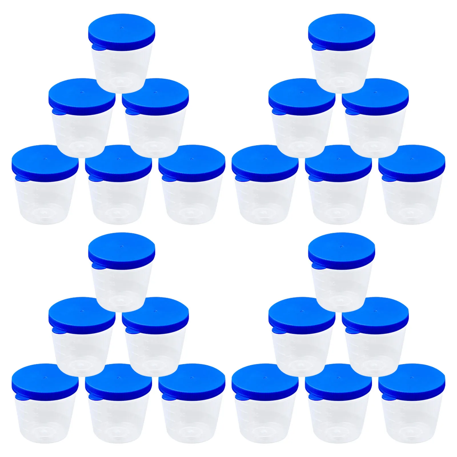 100 pz 40 ml contenitore per campioni di urina a prova di perdite blu per raccolta campioni di laboratorio tazza di prova tazza fecale reagente citologia