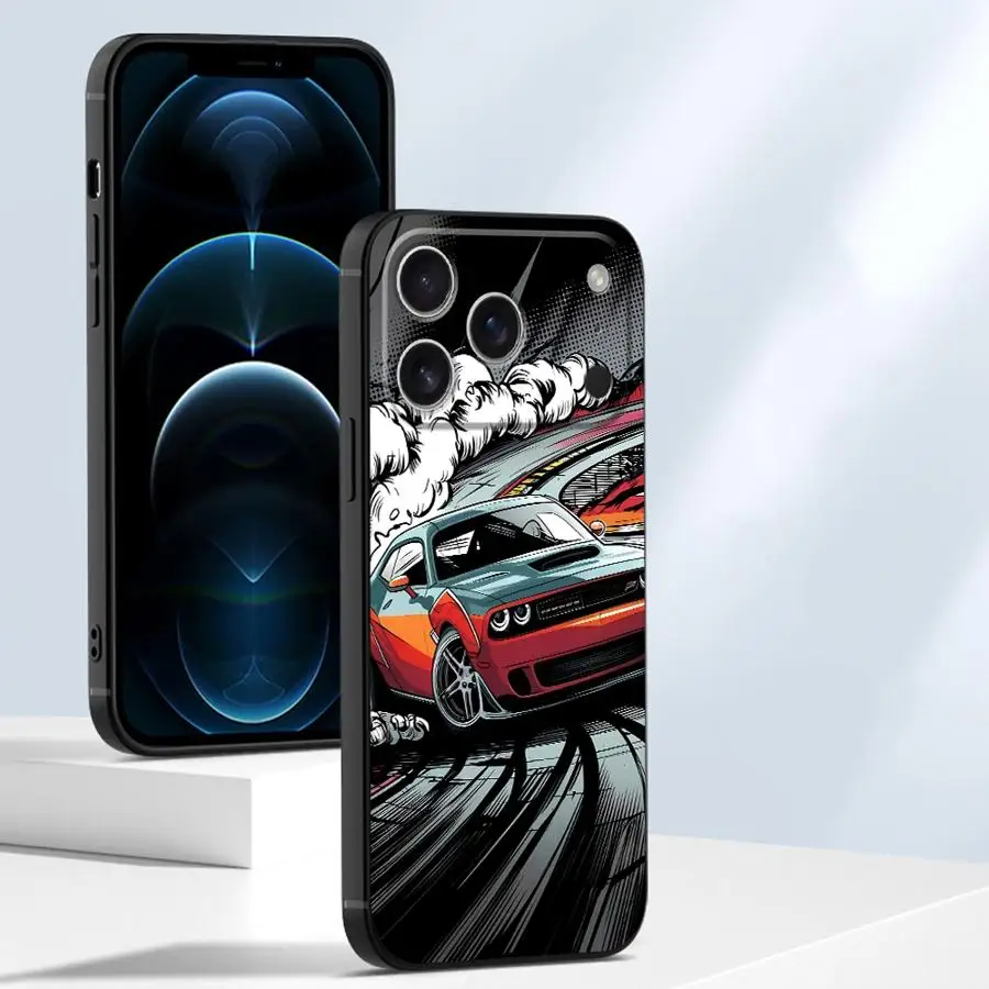 Comic Drift Car Funda Phone Cover Case for Apple iPhone 17 Pro Max 15 Pro 7 8 11 13 Air XR XS MAX 16 17e 14 12 view 6