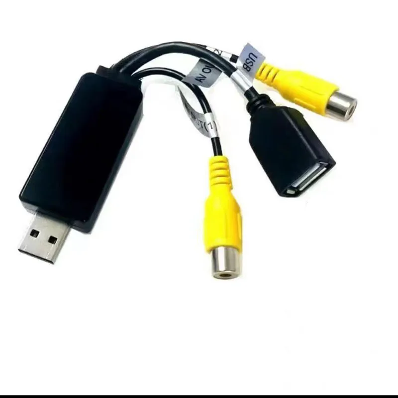 Car Android USB AV Box USB To CVBS HDMI RCA Adapter For Car Radio Multimedia Player Roof Headrest Screen
