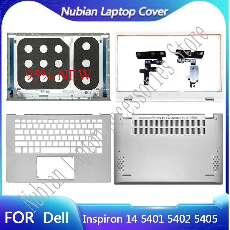 

NEW For Dell Inspiron 14 5401 5402 5405 Laptop LCD Back Cover/Palmrest Upper/Bottom Case Top Hinges Silver 0WK1KG