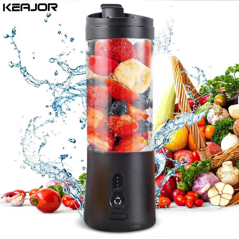 Portable Blender Mini Electric Fruit Juicer USB Charging Smoothie Orange Fresh Juice Milkshake Blender Portable Blender