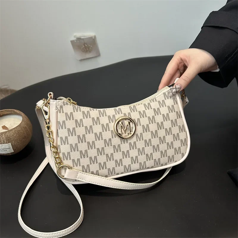 Bolso elegante vintage con letra M, bolso de hombro tipo bandolera para mujer, uso diario, fiesta, citas, trabajo, bolso de mano, bolso de viaje versátil,