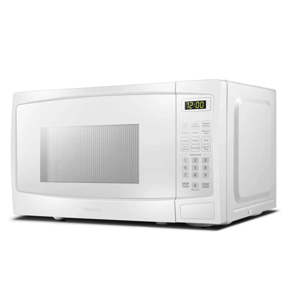 Danby 700 Watts 0,7 Cu.Ft. Microondas bancada com botão porta, 10 níveis de potência, 6 programas de cozinha