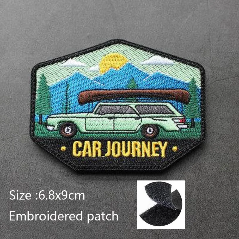 NEUES Design Bergsteigen EXPLORE Adventure 3D-Stickerei-Patch Off-Road-Reise-Auto DIY Moral Magic Armband mit Rucksack-Patch