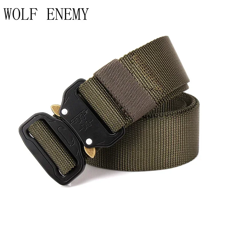 

New Nylon Belt Men Tactical Belt Molle Hunting Hiking Belts Knock Off Emergency Survival Waist Tactical Gear Dropship