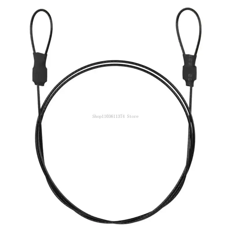 

Outdoor Security Cable Lock Braided Stainless Coated Safety Cable Luggages Lock Safety Cable Wire Rope Double Looped
