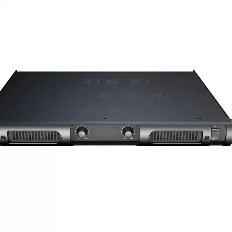 1U 600W High Power Dual-Channel Digital Power Amplifier, Professional Class D Audio Device with Subwoofer Control Console