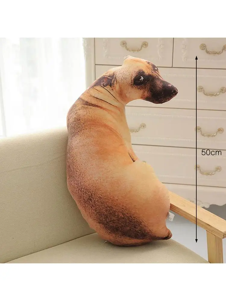 3D Cute Dog Tiger Shade Cushion Creative Home Sofa Office Nap Pillow Washable Car Seat Cushions Puppy Throw Pillow Cushion — zdjęcie 2