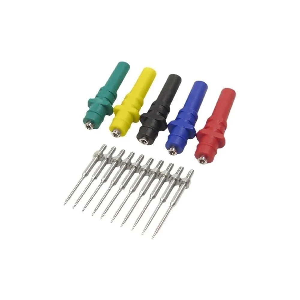 15pcs Automotive Diagnostic Test Probe Puncture Needles Oscilloscope Probe Pins Set Repair Tool Accessories