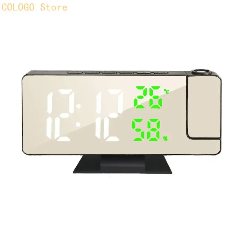 Projection Alarm Clock with Temperature Battery Powered Digital Clock D0LD