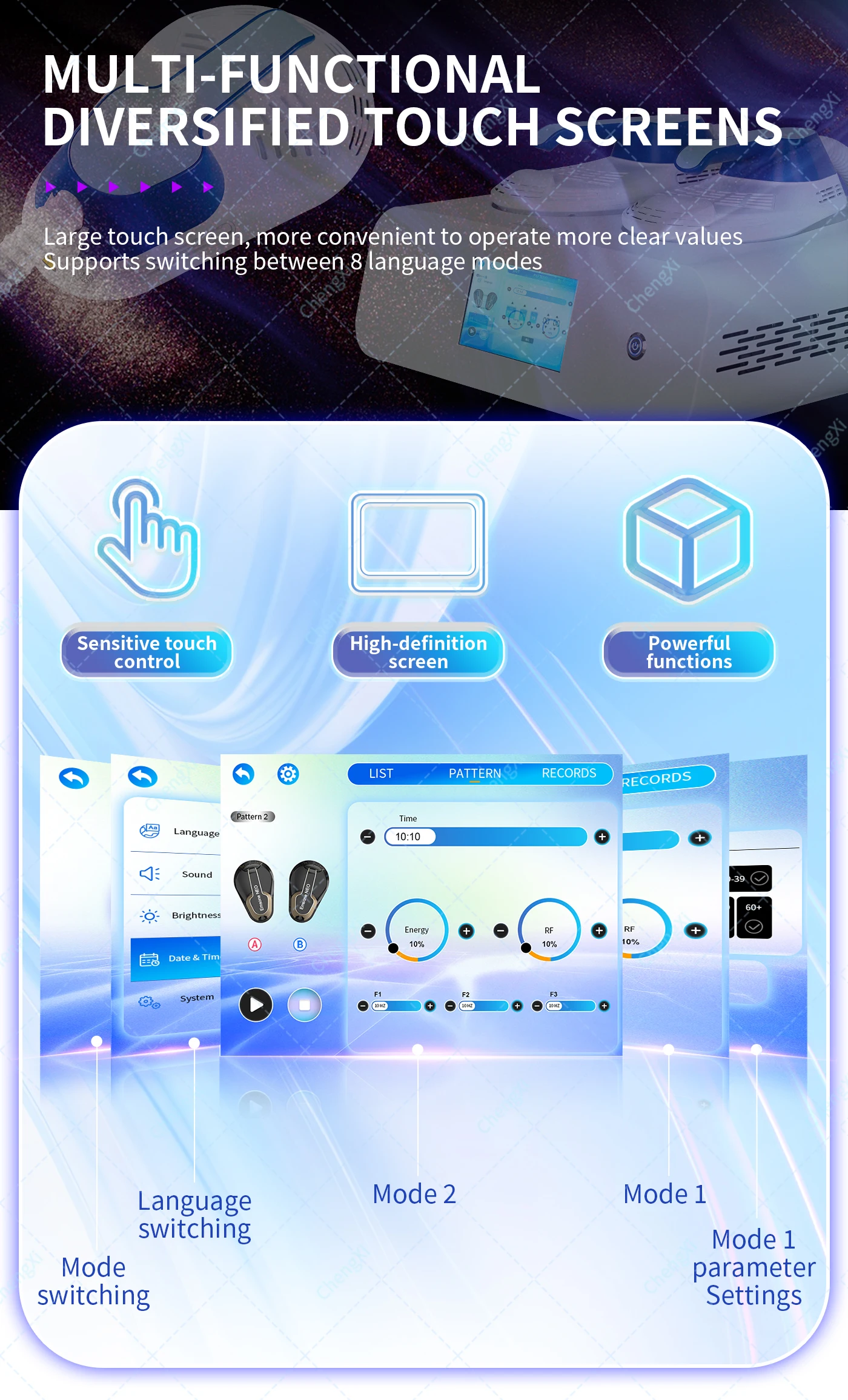 

2025 Portable Emsone NEO RF Sculpting Beauty Machine for Muscle Building and Weight Loss Physical Therapy Equipment