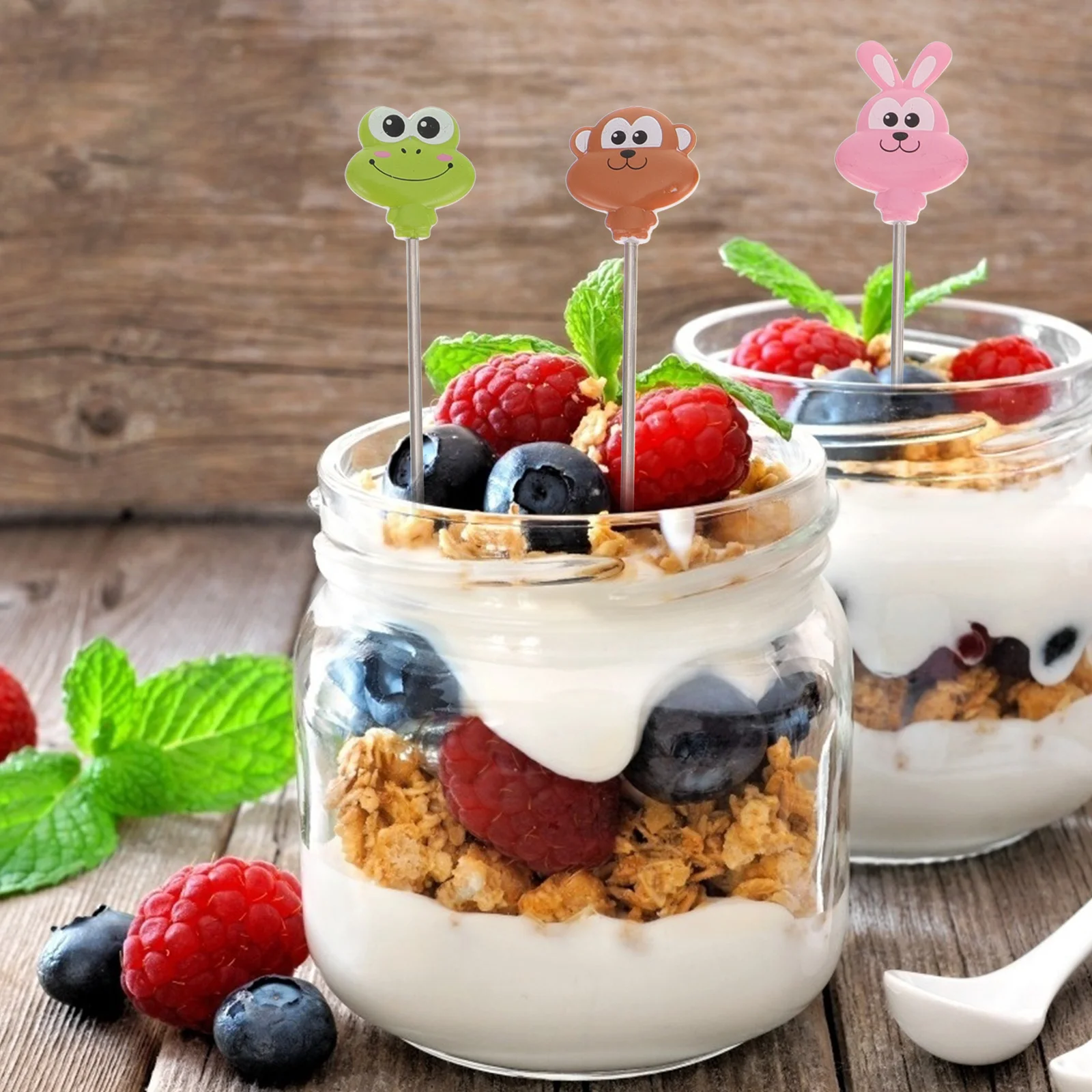 

16Pcs Stainless Steel Mini Fruit Picks Cocktail Sticks Decorative Party Appetizer Tools Cocktail Picks