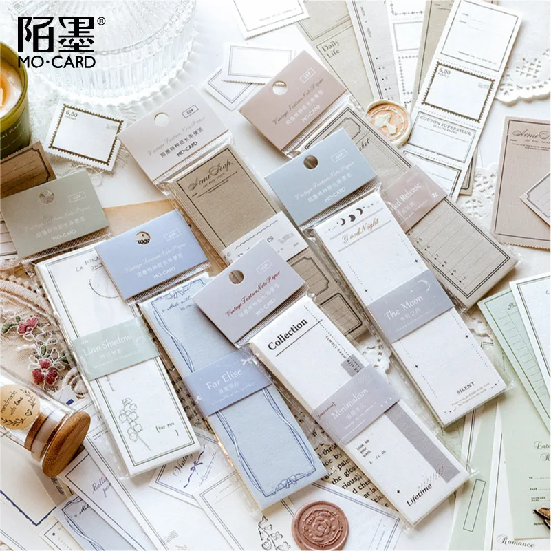 30pcs/lot Memo Pads Material Paper let\'s listen to the wind Junk Journal diary Scrapbooking Cards Background Decoration Paper