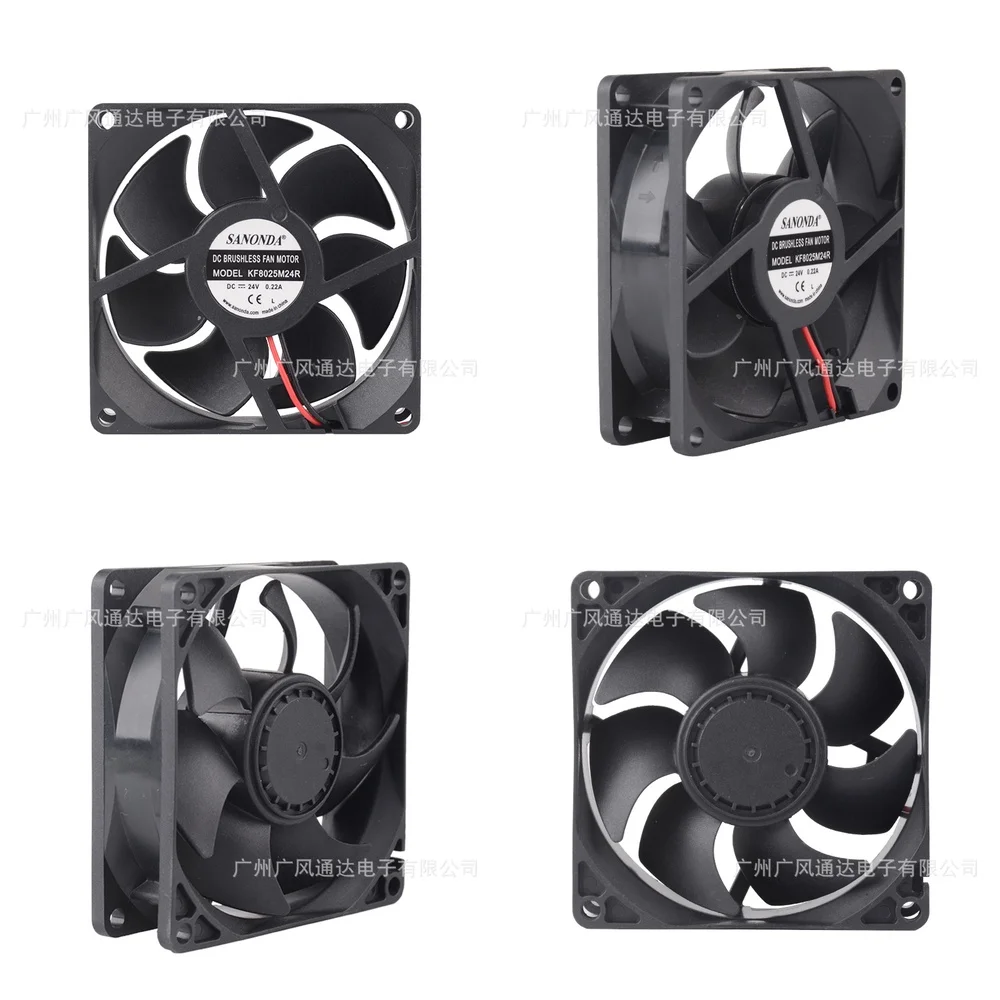 

24V 0.22A 80x80x25mm PC Power Supply Fan for Desktop Computer Case Cooling Fan for CPU GPU PSU Server Rack Heat Dissipation