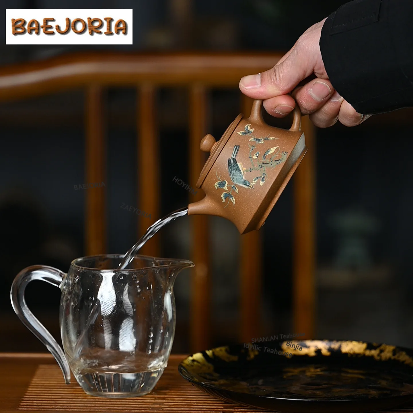 150ml Exquisite Yixing Purple Clay Teapots Handmade Cricket Pot Raw Ore Yellow Downhill Mud Kettle Chinese Zisha Tea Set Gift