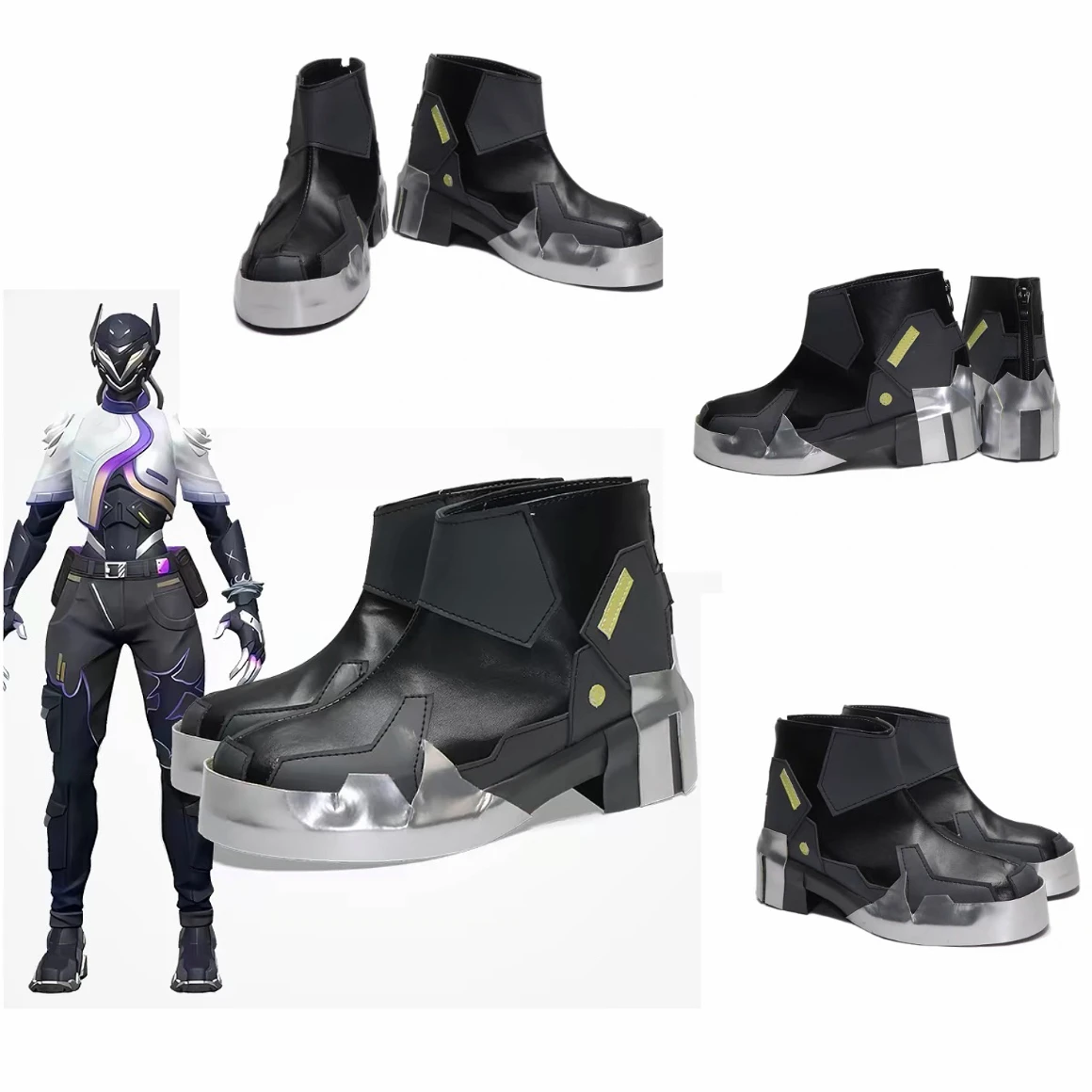 

Game New Valorant Cosplay Vyse Cosplay Shoes Men Women Valorant Disguise Costume Shoes Adult Men Roleplay Fantasia Shoes