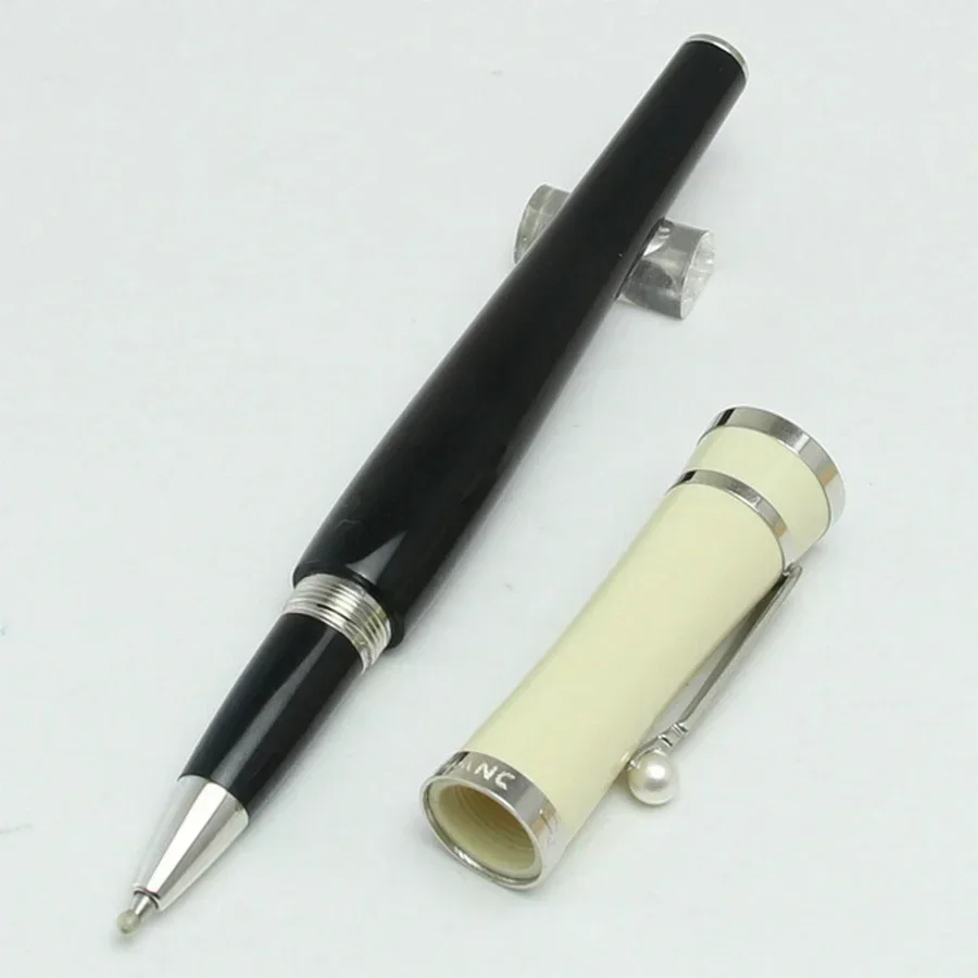 إصدار محدود من مشبك الذهب الفضي Greta Garbo الراتنج نافورة معدنية موضة أقلام الكرة الدوّارة الكتابة مكتب القرطاسية