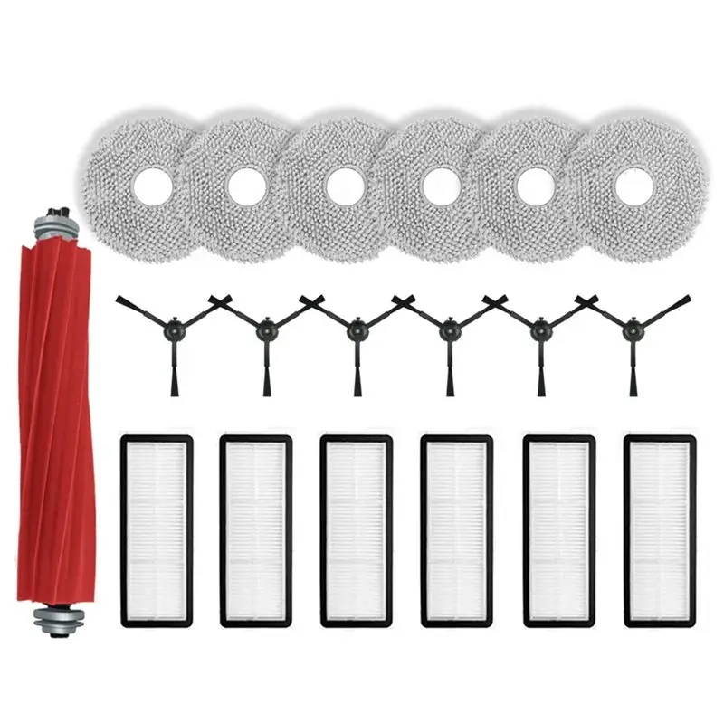 

AT14 For Roborock Qrevo S, Qrevo Pro, Qrevo Maxv, Qrevo Plus Vacuum Parts Main Roller Side Brush Filter Mop Pad Cloth Parts