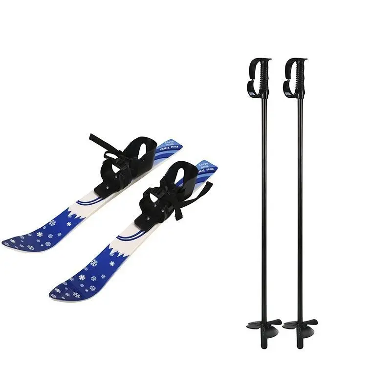 Children's Ski Double Board Suit Primary Snowboard Including Skiing Crutch Park Road Outdoor Available Sled Snow Set Gift