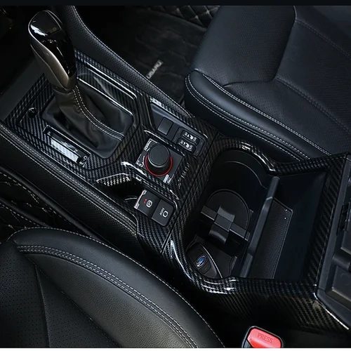 Imagen 2 del producto Para Subaru Forester SK 2019-2021, accesorios para interiores de coche, cubierta de interruptor de botón de elevación de ventana, caja de cambios, panel de cambio, cubierta de salida de aire