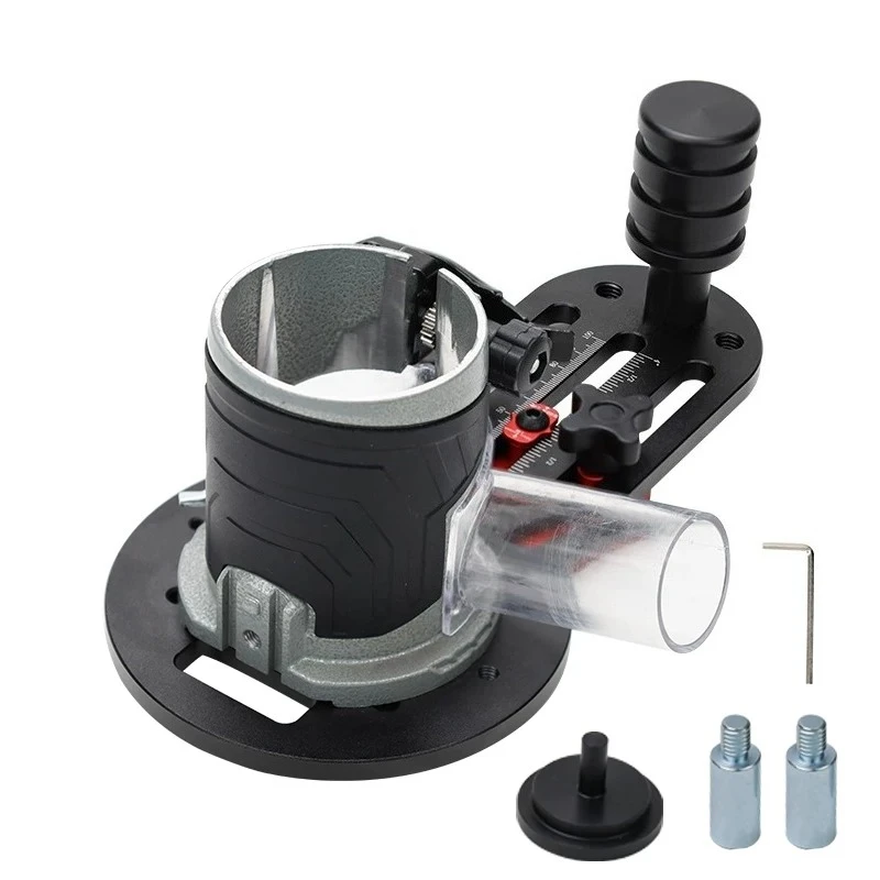 KD-0225 Wood Router Slotting Locator Wood Trimming Grooving Chamfering Auxiliary Tool Woodworking Positioning Fixture