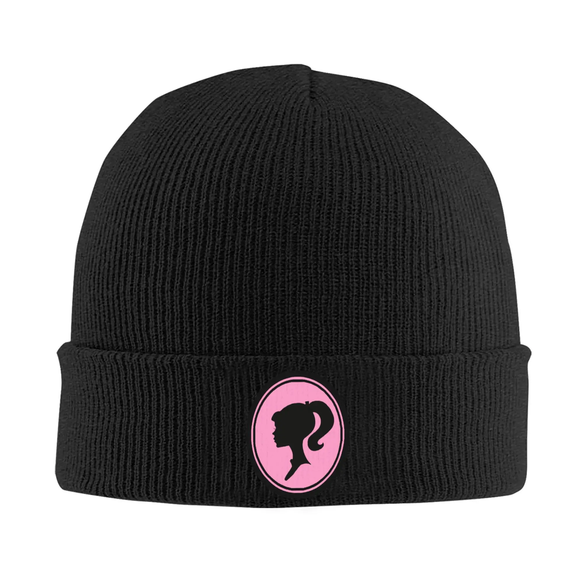 Custom Barbie Anime Beanie Cap Unisex Winter Warm Bonnet Femme Knit Hat Street Outdoor Ski  Skullies Beanies Hats For Men Women