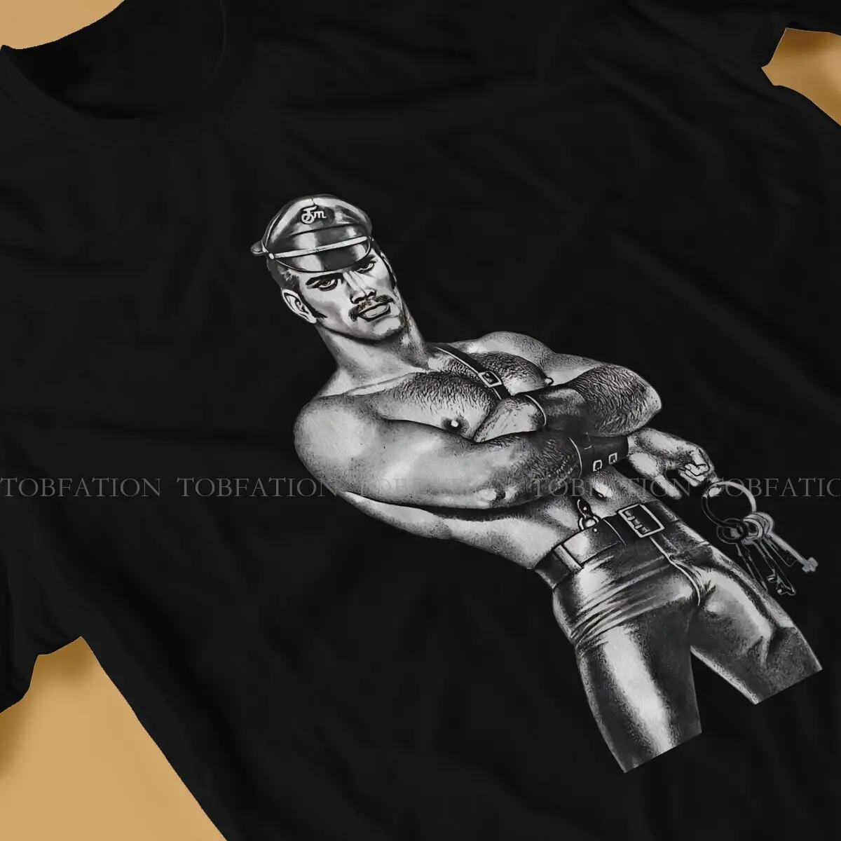 Tom of Finland LGBT Gay Pride 100% Cotton T Shirt Vintage Alternative Men\'s Tee Shirt O-Neck Men Clothing