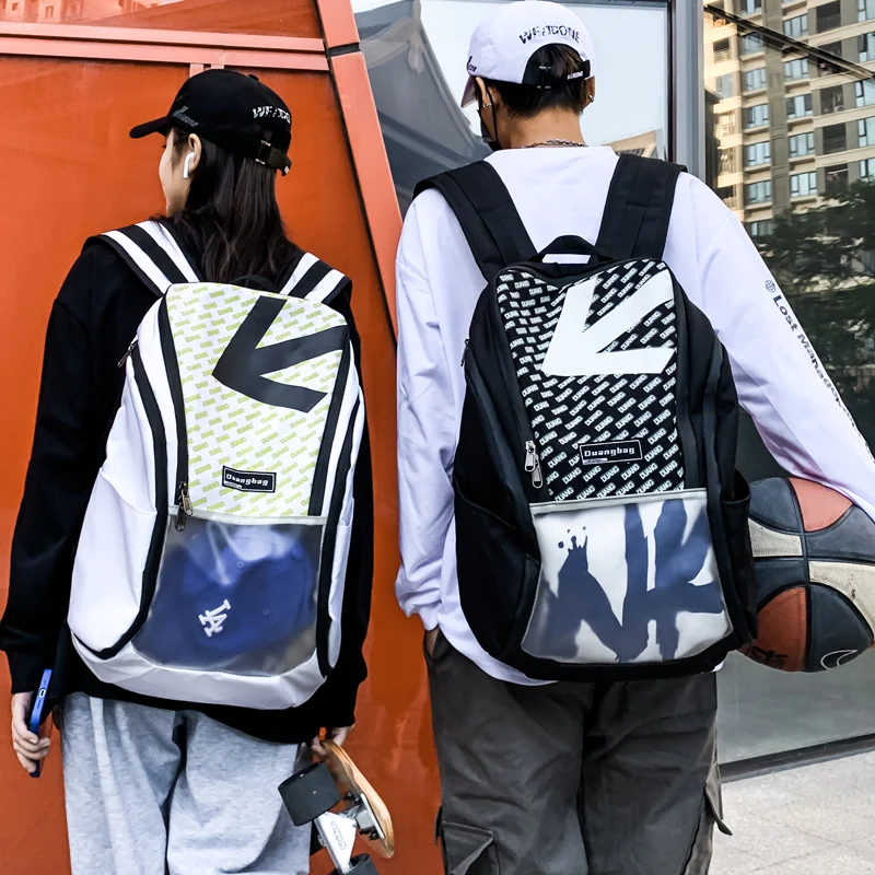 

Men's Women's Backpack Trendy Cool New Large-capacity Personality Trend Basketball Sports Leisure High College Student Bag