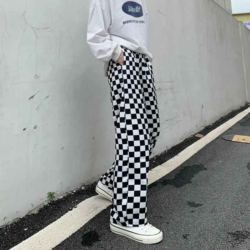 2021 nuovo autunno Goth pantaloni donna gamba larga Streetwear gotico a vita alta pantaloni oversize donna dritto Harajuku pantaloni Punk