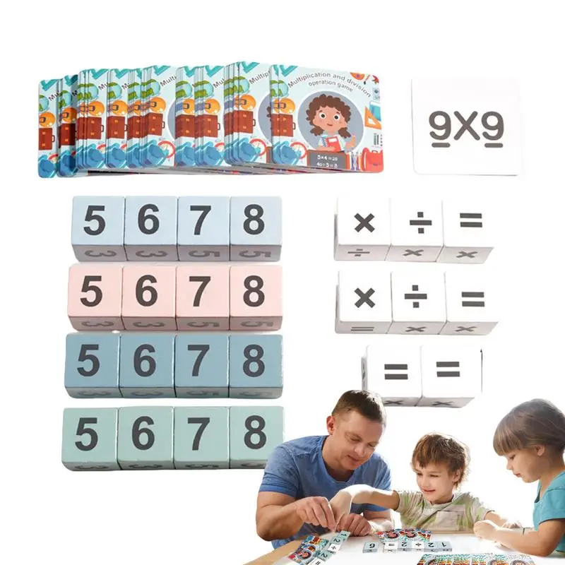 

Wooden Math Board Toy Multiplication Board Games Wooden Table Game Family Travel Game For Boys Girls Children Kids Friends