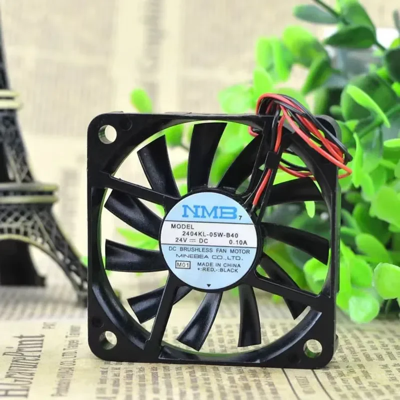 for NMB 6010 2404KL-05W-B40 24V 0.10A 6CM Ultra-thin Inverter Chassis Cooling Fan