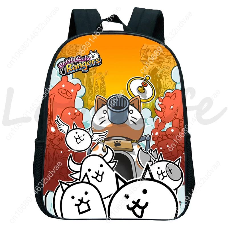 Children The Battle Cats Backpack Kindergarten Bags Kids Cartoon Anime School Bag Boys Girls Back To School Backpacks Mochila